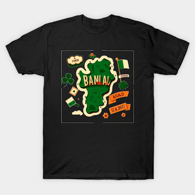 Explore the Emerald Isle: Ireland's Natural Beauty T-Shirt by HALLSHOP